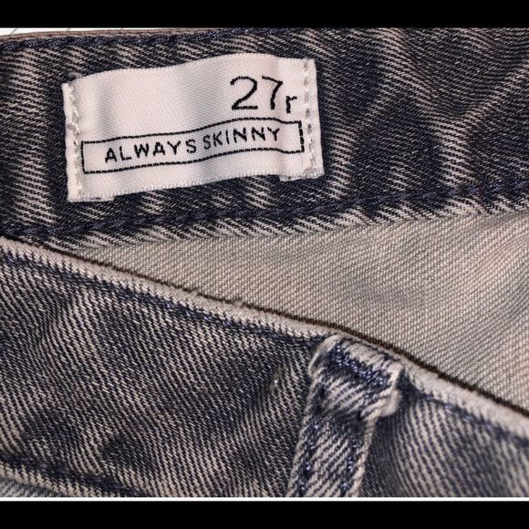 GAP Always Skinny Vintage Gray Wash 27R - Picture 2 of 4